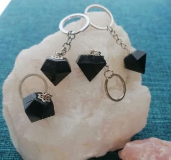 Orgonit-MAGNETIT-DIAMANT-SCHLÜSSELANHÄNGER